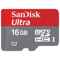 Sandisk Micro Sd Class10 - 16GB - Merah-Abu-abu