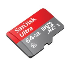 Sandisk MicroSD 64GB Class 10 30mb/s + Adapter Original