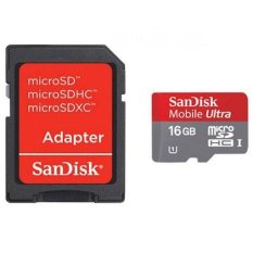 SanDisk Ultra Micro SDHC - 16GB UHS-I Class 10 (30MB/s) with SD Card Adapter