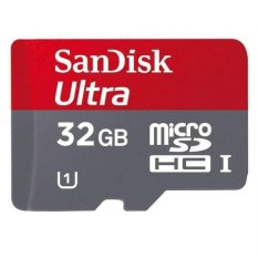 Sandisk Ultra Micro SDHC Card UHS-1 Class 10 - 30MB/s - 32GB With SD Card Adapter