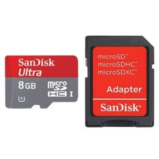 SanDisk Ultra Micro SDHC UHS-I Class 10 (30MB/s) - 8GB with SD Card Adapter
