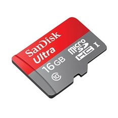 SanDisk Ultra microSDHC Card UHS-I Class 10 - 48MB/s - 16GB with SD Card Adapter - SDSDQUA/SDSDQUAN-016G