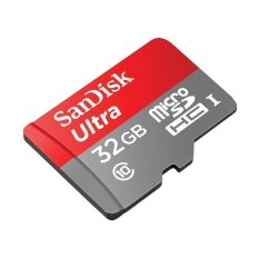 Sandisk Ultra microSDHC Card UHS-I Class 10 - 48MB/s - 32GB with SD Card Adapter - SDSDQUAN-032G