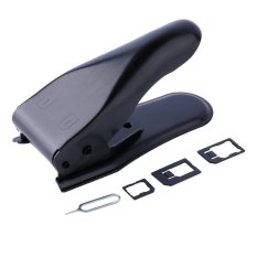Seeedmall2 in 1 Double Dual Sim Card Cutter Micro & for Nano Cutting for iPhone5 4S 4 (Intl)