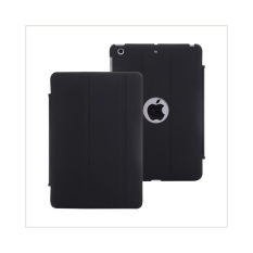 Shockproof Hard Back Case Pu Leather Folio Cover with Stand for IPad Mini 1/2/3 (Black) - Intl