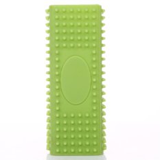 Silica Gel Pet Hair Remover Dog Cat Puppy Shedding Hair Remover Brush Pet Dog Cleaning Brush (Green) - Intl
