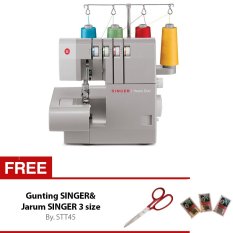 Singer 14HD854 Mesin Jahit Obras Necci + Gratis Gunting Singer + Jarum 3 Size