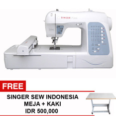 Singer Futura XL-400 Mesin Jahit dan Bordir Komputer + bonus meja kaki