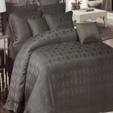 Sleep Buddy Set Sprei dan Bed Cover Folk Grey Sutra Tencel