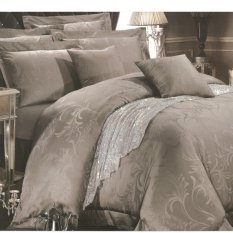 Sleep Buddy Set Sprei dan Bed Cover Grey Frank Sutra Tencel