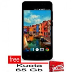 Smartfren Andromax A - Kuota 65 GB - Pulsa Rp.100.000 - Hitam