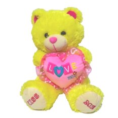 Smiley Kids Boneka Beruang Teddy Bear Kiss Me - Kuning