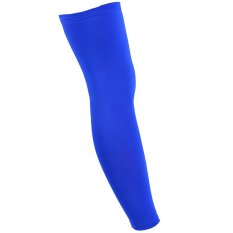 Socks Skinny Stockings Honeycomb Leg Sleeve Sport Support Elastic Leg Warmers Blue XL - Intl