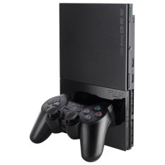 Sony Playstation 2 + 2 Stick + Memory Card - 8 MB - Hitam