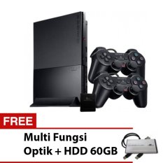 Sony PS2 Playstation Slim Multi Hardisk 60gb Full Games + Optik