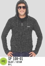 Spiccato SP 108.01 Sweater Rajut Kasual Bahan Rajut (Hitam)