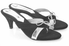 Spiccato SP 515.22 Sandal High Heels Wanita - Bahan Sintetis - Cantik Dan Modis - Hitam Kombinasi