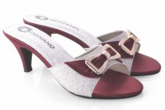 Spiccato SP 515.24 Sandal High Heels Wanita - Bahan Sintetis - Cantik Dan Modis - Silver Kombinasi