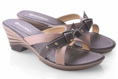 Spiccato SP 533.01 Sandal High Heels Wanita - Bahan Sintetis - Cantik Dan Modis - Coklat Kombinasi