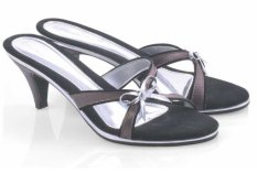 Spiccato SP 540.02 Sandal High Heels Wanita - Bahan Sintetis - Cantik Dan Modis - Silver Kombinasi