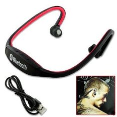 Sports Wireless Bluetooth Headset - BTH-404 - Black/Red
