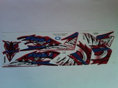 Stiker Motor Vario Techno - Stiker Motor / Striping Motor Vario Techno 110 Merah Putih