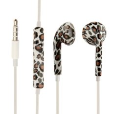 SUNSKY Leopard Print In-Ear with Remote and Mic for iPhone 5 and 5S and 5C, iPhone 4 and 4S, iPad / iPod touch, iPod Nano - Intl