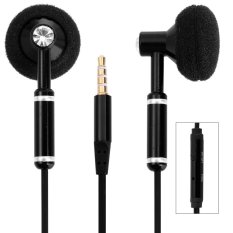 Super Bass In-ear Earphone 3.5mm Jack Stereo Headphone 1.2m Cable with Microphone for iPhone 6 / 6 Plus 5 5S 4 4S Samsung Smartphones MP3 Computers - Intl