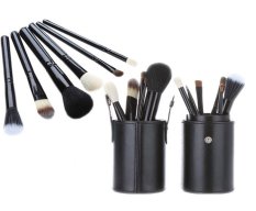 SUPERLADY Professional 12Pcs Cosmetic Makeup Make Up Brush Brushes Set Kit Tools Super Soft Pouch Bag Case Black- Intl