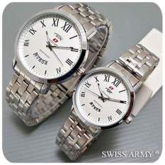 Swiss Army Mens Elegant - Cokelat - Stainless/Kulit - SA 7169 BL DABRWBLUE