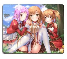 Sword Art Online SAO Yuuki Asuna Silica Lisbeth Anime Game Gaming Mouse Pad (Intl)