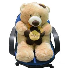 Syuka Kids Boneka Beruang Teddy Bear Flower Besar Jumbo 85 cm (SNI) - Coklat Moca