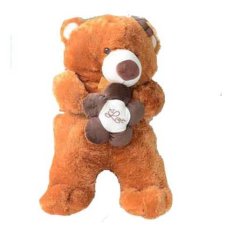 Syuka Kids Boneka Teddy Bear Love Flower Besar Jumbo 85 cm (SNI) - Coklat
