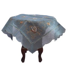 Taplak Meja 1M x 1M Serat Nenas Biru