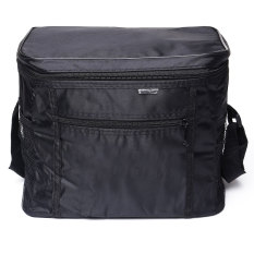 Thermal Outdoor Cooler Lunch Box Insulated Picnic Bag Camping Hiking Portable Black