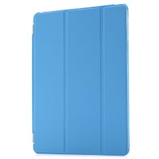 TimeZone Ultra Slim Detachable Leather Smart Cover Hard Back Case with Stand Function for iPad Air (Blue) - Intl