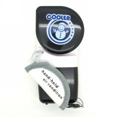 Titanium Handheld Mini Portable Air Conditioner USB Fan - Hitam