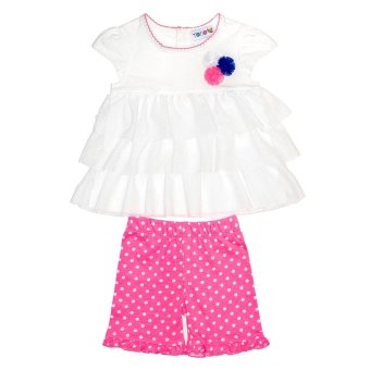 torio pink polka layered dress set baju anak lazada torio pink polka layered dress set baju anak lazada