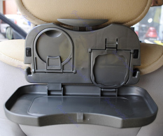Travel Tray Dining / Rak Meja Lipat Tempat Minum - Hitam
