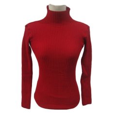 Trilogia Sweater Rajut Hangat Merah Neck