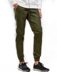 Trust Denim Jogger Pants Unisex - Olive