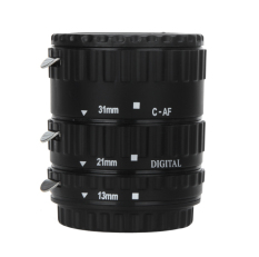 TTL Auto Focus AF Macro Extension Tube Ring Plastic for Canon EOS EF EF-S 60D 7D 5D II 550D (Black)- Intl