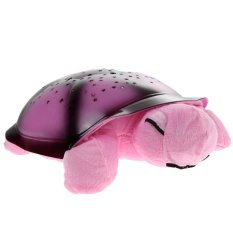 Turtle Night Light Stars Projector Baby Lamp Plush Toy Pink - Intl
