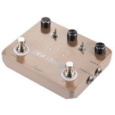 TWIN LOOPER Aluminum Alloy Guitar Effect Pedal Mono Stereo Input/ Output Sound Recording with USB Cable Outdoorfree - INTL