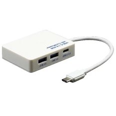 Type C to USB 3.0 / Type-C Hub,Multi-function Data Sync Charging Hub with 2 USB 3.0 Ports,a Type-C Port and 4 Card Read Slot for Type C Device- INTL