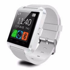 U8 Smart U Watch Bluetooth wristwatch Digital smartwatch For SAMSUNG HuaWei XiaoMi android phone (White) - Intl
