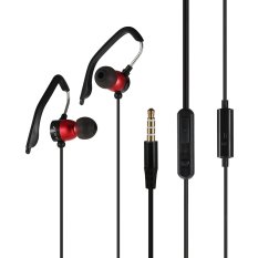 ULDUM U-121004 Sport Ear-hook Headphone Stereo Earbuds MIC In-Ear Plugs Earphones with 3.5mm Plug Noise Cancellation & Wonderful Sound Effect Music Earphone for Smart Phones Desktop Notebook Laptop MP3 MP4 MP5 (Intl)