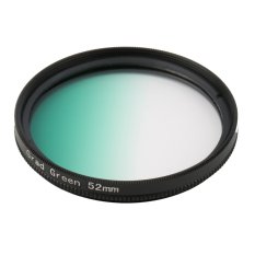 Universal 52mm Filters Circle Mirror Lens Gradient UV For DSLR Camera Lens (Green)- Intl