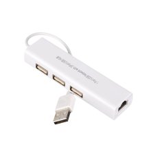 USB 2.0 3 Port Hub 10/100Mbps RJ45 Ethernet