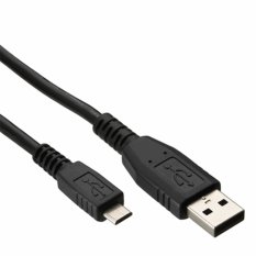 USB 2.0 to Micro USB Cable High Quality for Smartphone Action Camera Xiaomi Yi Etc - 1m - Hitam